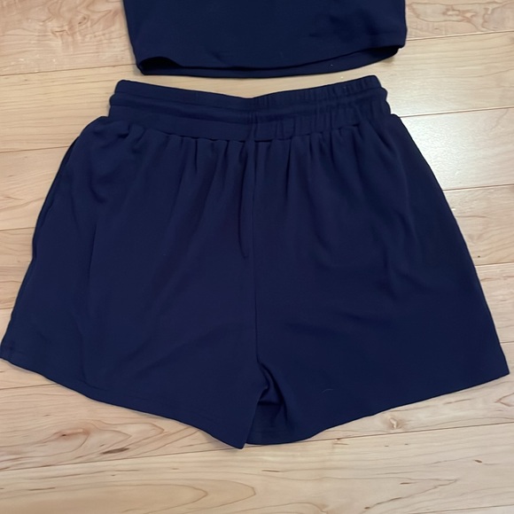 NWOT SHEIN PETITE Women’s Solid Crop Tank Top & Drawstring Waist Shorts - Picture 8 of 11